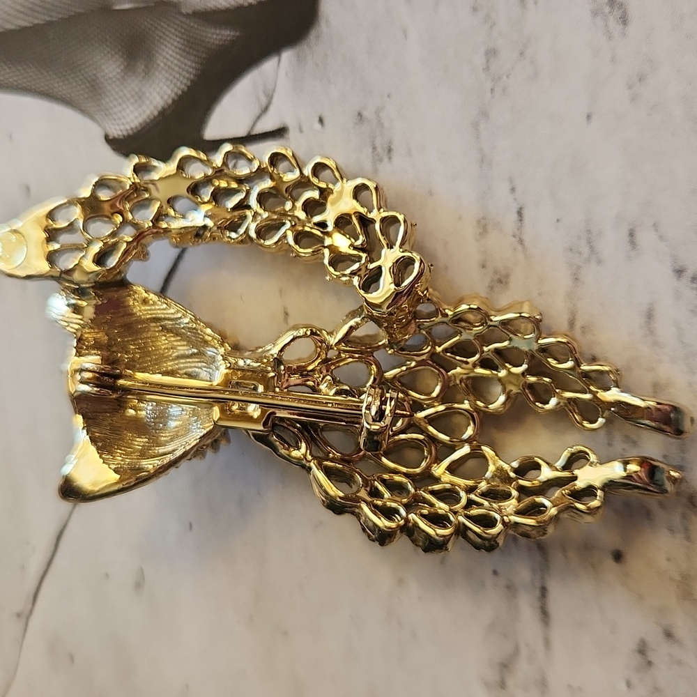 vintage cat brooch - Picture 4 of 9
